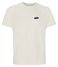 T-shirt Overcut écru à broderie Audi R8, vue de face