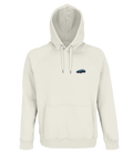 Sweat à capuche Overcut écru à broderie BMW M5 E39, vue de face