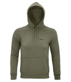 Sweat à capuche Overcut kaki à broderie Cadillac Eldorado, vue de face