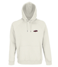 Sweat à capuche Overcut écru à broderie Citroën BX, vue de face
