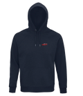 Sweat à capuche Overcut French marine à broderie Ferrari F40, vue de face