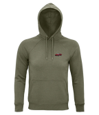 Sweat à capuche Overcut kaki à broderie Ferrari Testarossa, vue de face