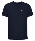 T-shirt Overcut French marine à broderie Lamborghini Miura, vue de face