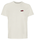 T-shirt Overcut écru à broderie Lancia Delta Integrale, vue de face