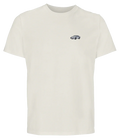 T-shirt Overcut écru à broderie Lotus Esprit, vue de face