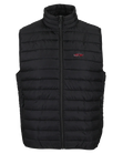 Doudoune sans manche Overcut noire à broderie MG B, vue de face