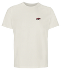 T-shirt Overcut écru à broderie MG B, vue de face
