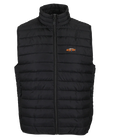 Doudoune sans manche Overcut noire à broderie McLaren F1, vue de face