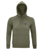 Sweat à capuche Overcut kaki à broderie Mini Cooper, vue de face