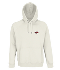 Sweat à capuche Overcut écru à broderie Peugeot 309 GTI, vue de face