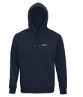 Sweat à capuche Overcut French marine à broderie Porsche 918 Spyder, vue de face