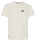 T-shirt Overcut écru à broderie Simca 1000 Rallye, vue de face