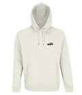 Sweat à capuche Overcut écru à broderie Toyota AE86, vue de face