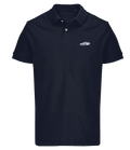 Polo Overcut French marine à broderie Toyota Supra MK4, vue de face