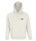 Sweat à capuche Overcut écru à broderie Volkswagen Coccinelle, vue de face