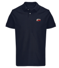 Polo Overcut French marine à broderie Volkswagen Combi T1, vue de face