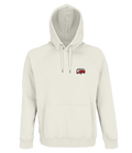 Sweat à capuche Overcut écru à broderie Volkswagen Combi T1, vue de face