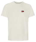 T-shirt Overcut écru à broderie Volkswagen Combi T1, vue de face