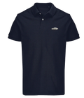 Polo Overcut French marine à broderie Volkswagen Karmann Ghia, vue de face