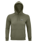 Sweat à capuche Overcut kaki à broderie Volkswagen Karmann Ghia, vue de face