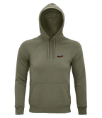 Sweat à capuche Overcut kaki à broderie Audi Quattro Sport, vue de face