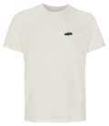 T-shirt Overcut écru à broderie Aston Martin Vantage, vue de face